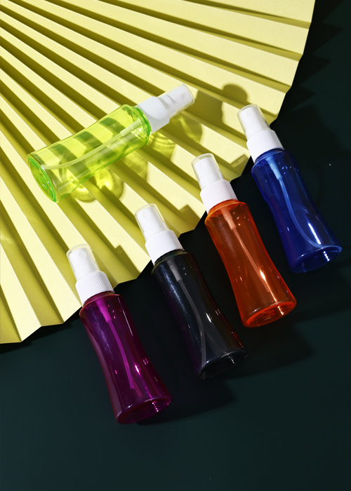 Garrafa de boca de sino transparente de cor PET 60ml