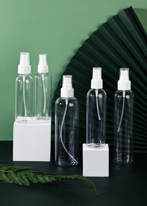 Frasco de spray redondo transparente PET 60-200ml