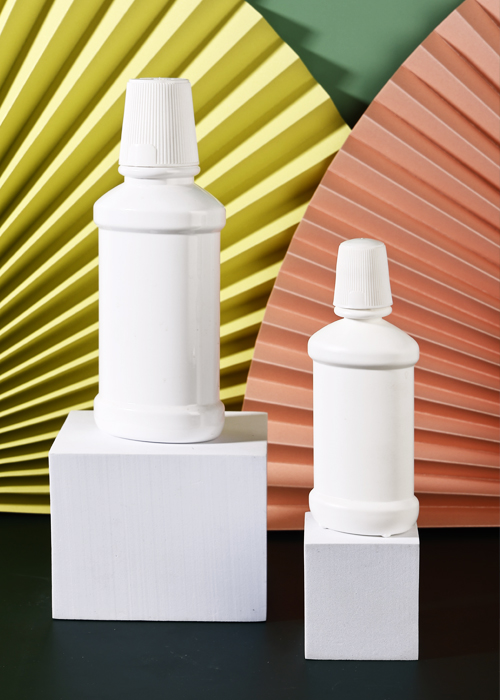 50-100ml PE frasco de enxaguatório bucal branco