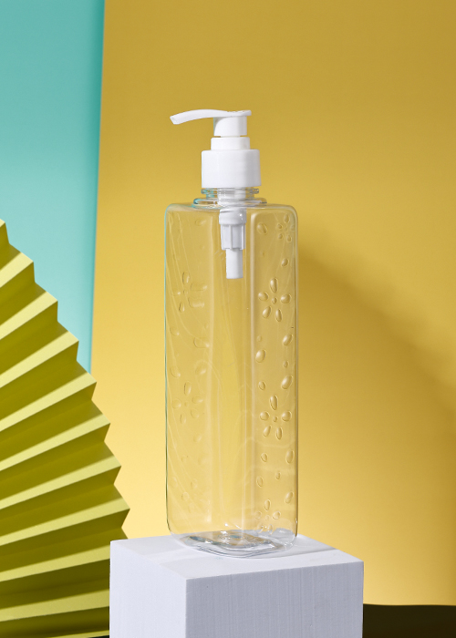 Frasco de desinfetante para as mãos com bomba de loção transparente PET 400ml