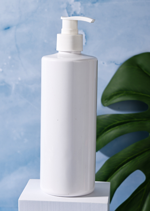 Frasco de bomba de loção PET branco de 500 ml