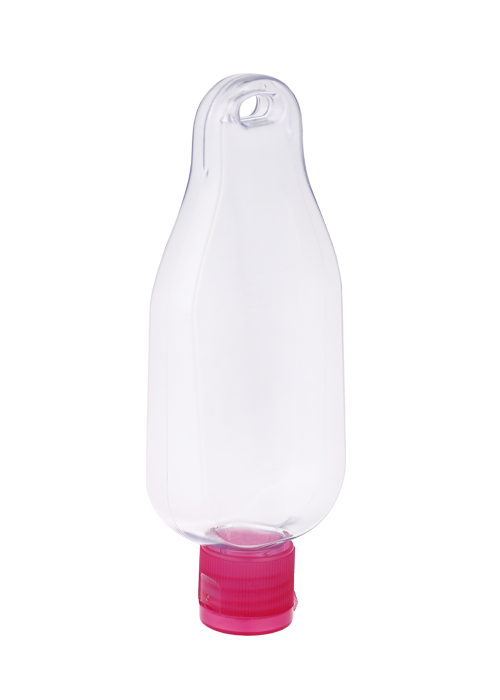 50-60ml PETG garrafa de gancho de cabeça para baixo gel desinfetante para as mãos descartável garrafa flip
