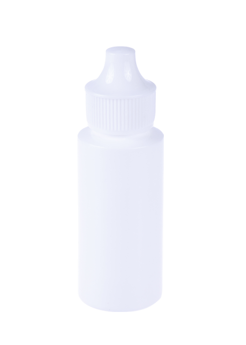 Frasco redondo líquido de energia de célula PE de 30 ml com tampa de ponta interna