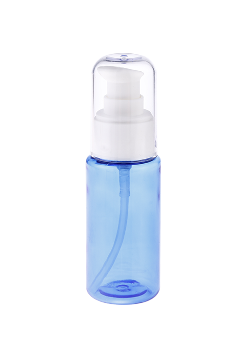 Frasco de spray cilíndrico PET transparente de 60 ml