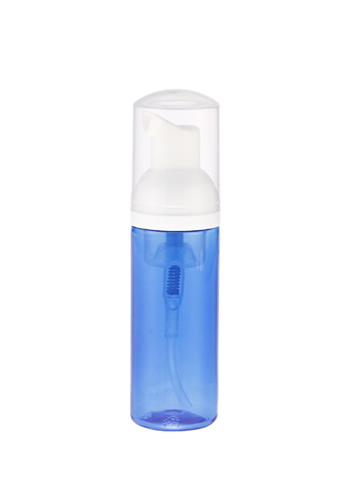Garrafa de bomba de espuma PET transparente azul 60-120ml garrafa desinfetante para as mãos desinfetante de álcool