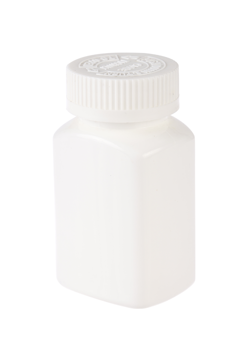 Frasco de cápsula de produto de saúde de três estações pe 100ml com tampa de pressão