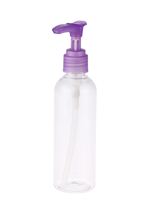 200-300ml garrafa de bomba de loção de gel transparente pet desinfecção e esterilização garrafa desinfetante para as mãos descartável