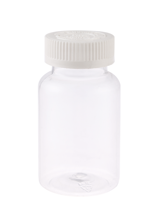 Frasco de produto de saúde cápsula PET 150ml com tampa de rosca de pressão