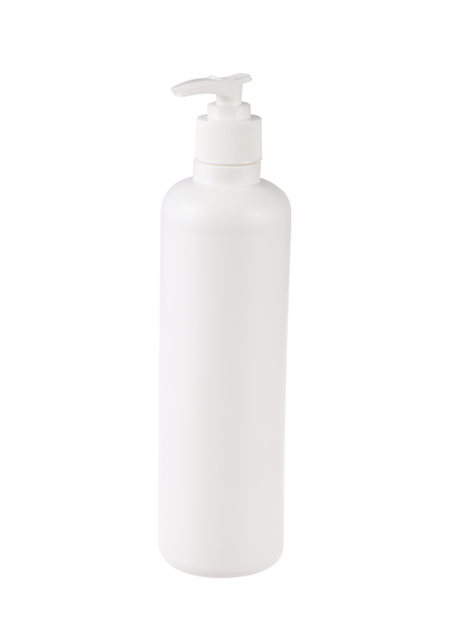 Garrafa de bomba de pressão de loção de gel pe 500ml garrafa redonda de xampu de gel de banho