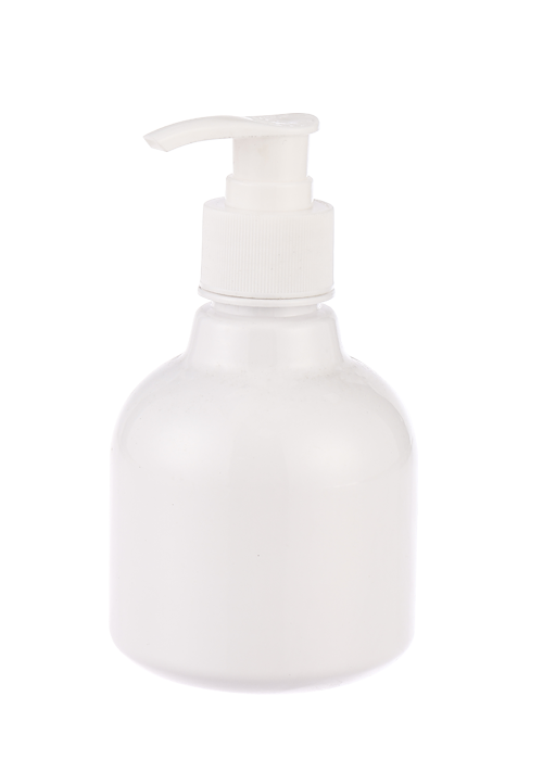 Garrafa de bomba de loção branca PE 200ml garrafa de bola de bomba