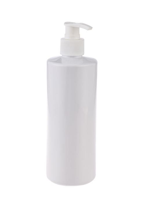 Frasco de bomba de loção de gel branco PET 500ml