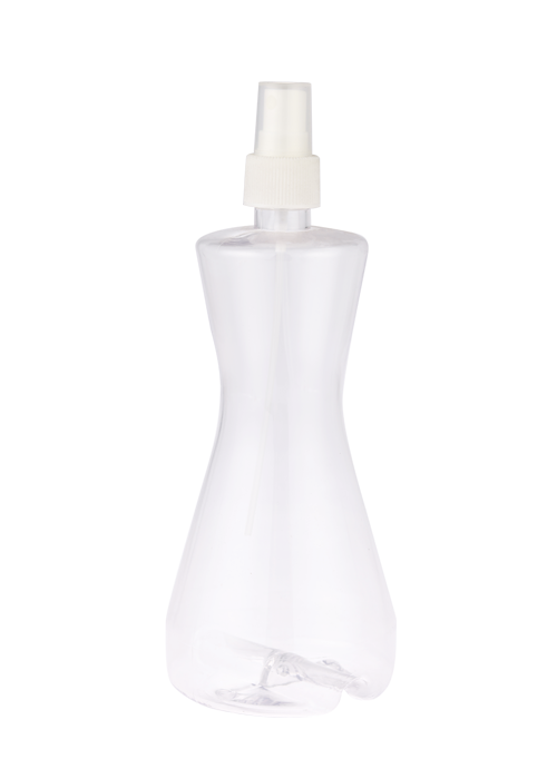 Garrafa de spray transparente PET de cintura Xiaoman 400ml