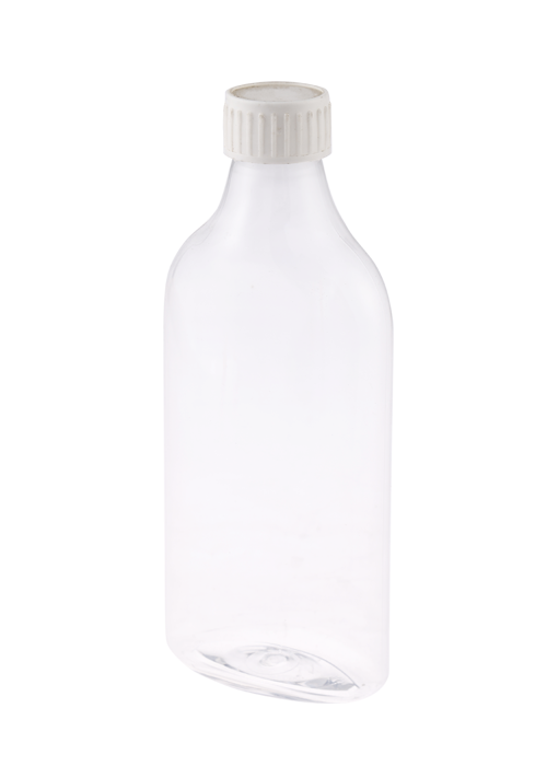 Garrafa de bebida transparente PET 400ml garrafa dispensadora de líquido
