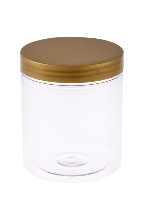 Frasco de embalagem de nozes transparente PET 300ml para alimentos