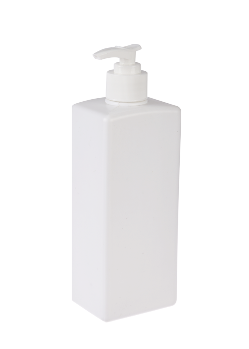 Frasco de bomba de loção de gel branco PE de 500 ml